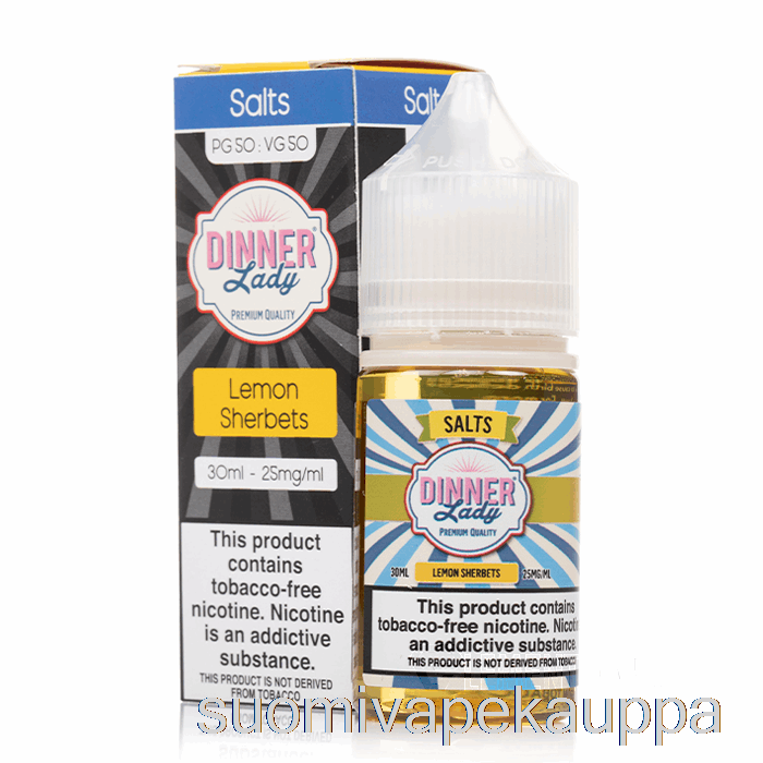 Vape Nesteet Sitruunasherbetit Suolat - Vape Päivällinen Lady - 30ml 25mg